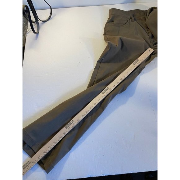 prAna Breathe Pants 34 X 29 Brown Slim Fit 5 Pocket Straight Leg Casual Hiking - Picture 13 of 13